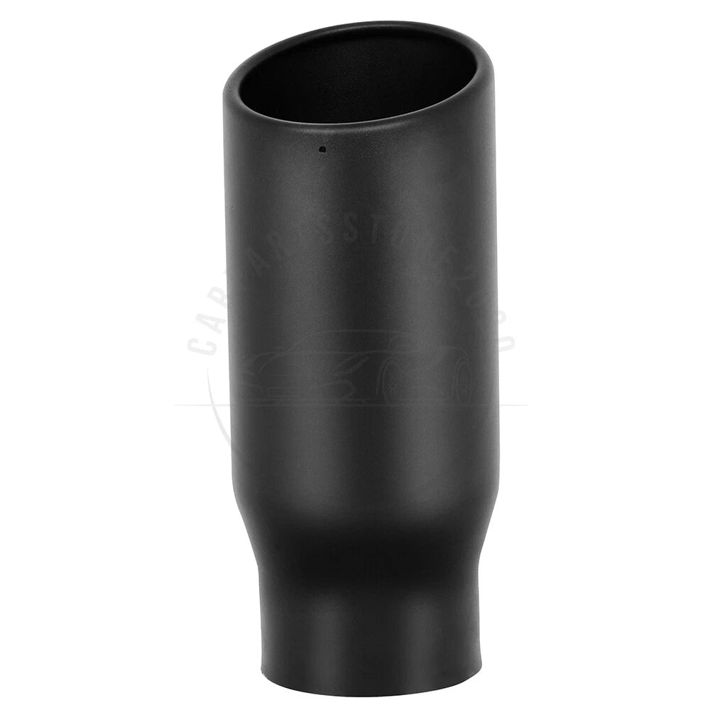 Stainless Steel Black Angle Cut Exhaust Tip for Universal Fit (4" Inlet, 5" Outlet)