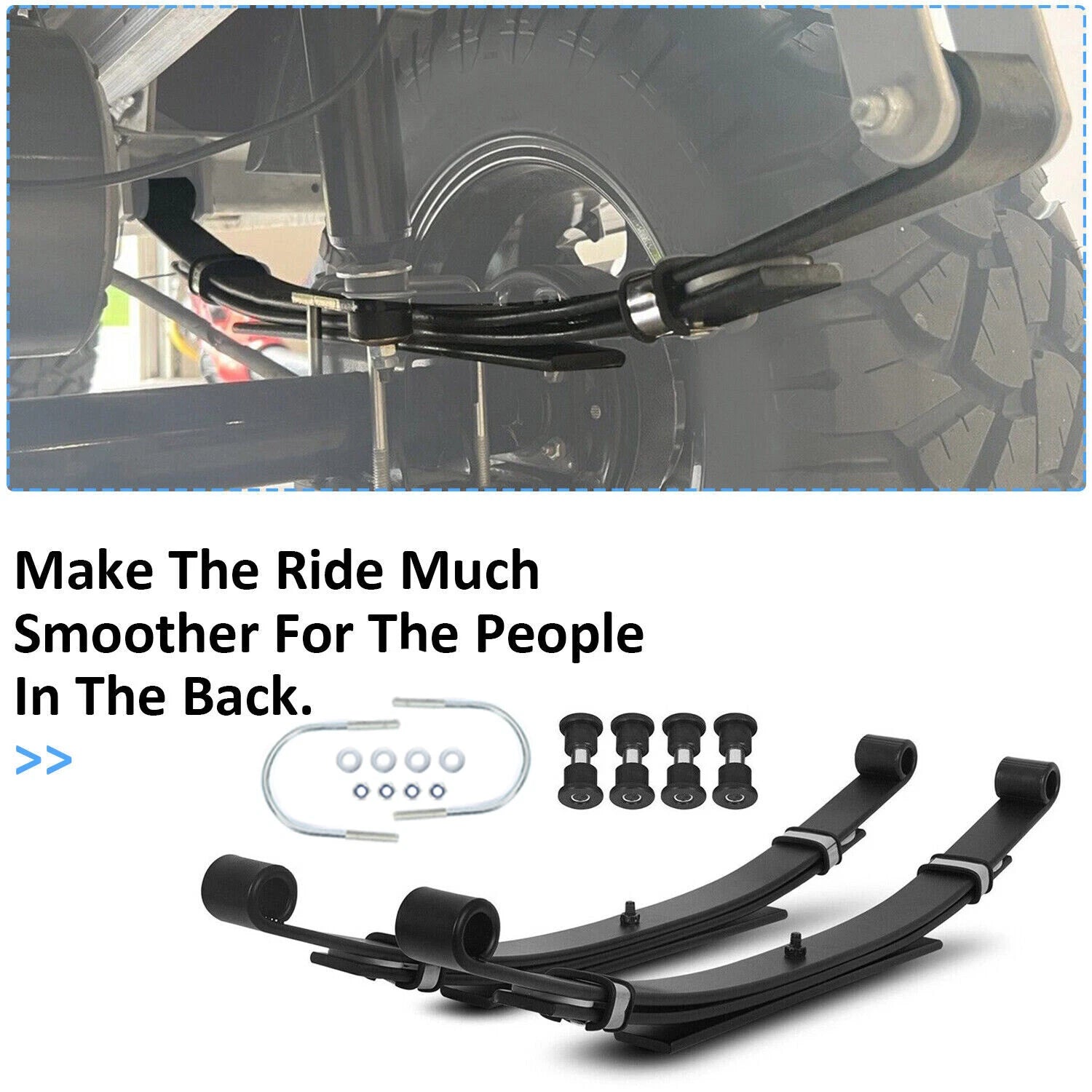 Heavy Duty Rear Leaf Springs 3 Leafs for Club Car DS (1981–Present)