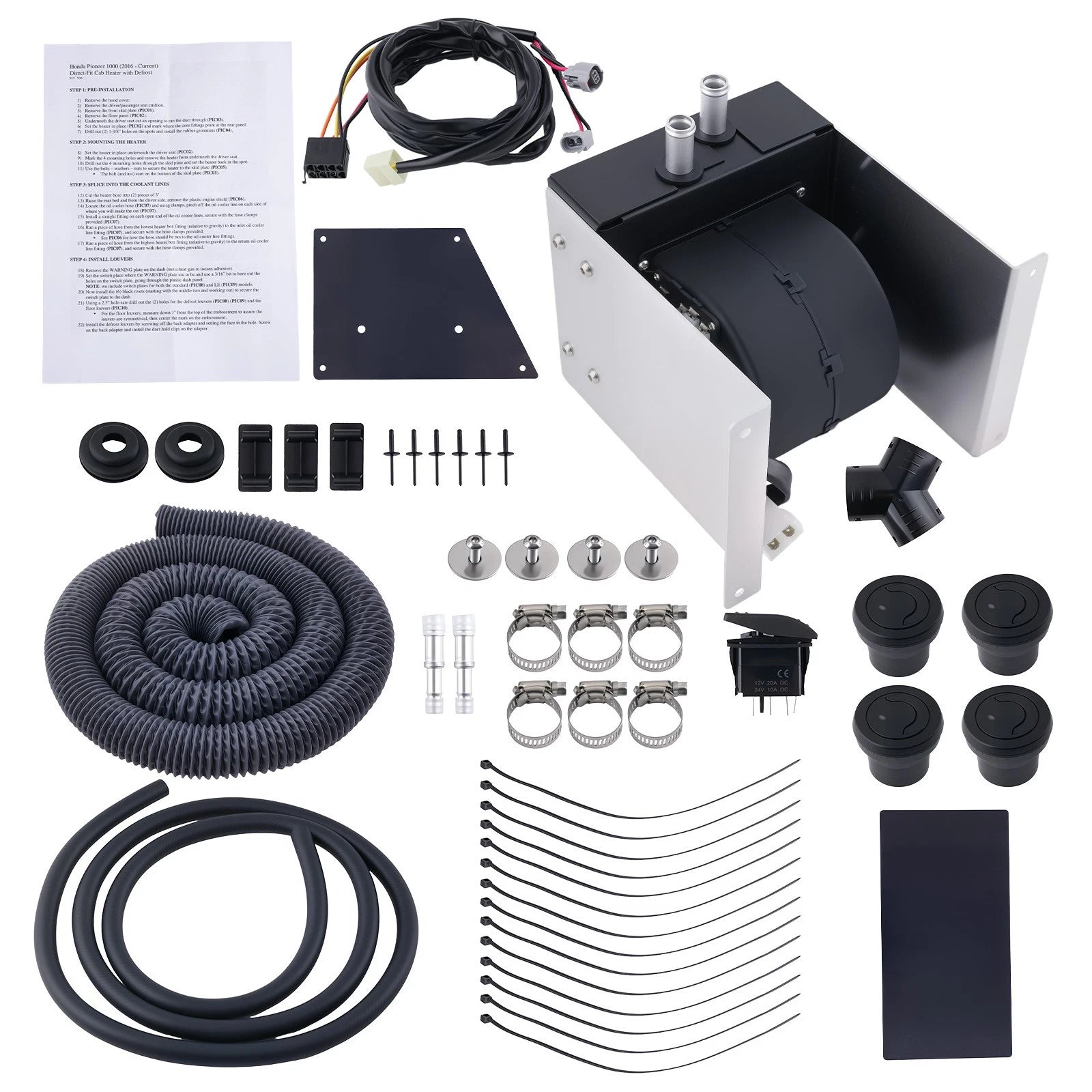1X Cab Heater with Defrost Kit for Honda Pioneer 1000 (2016–2020) SSHK915-00