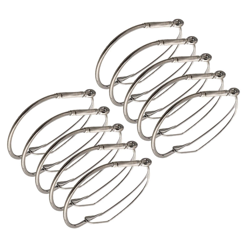10pcs Wacky Rig Hooks for Fishing - High Carbon Steel, Weedless, Barbed