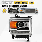 HID Projector Headlight with LED DRL for GMC Sierra 2500HD (2016–2019)