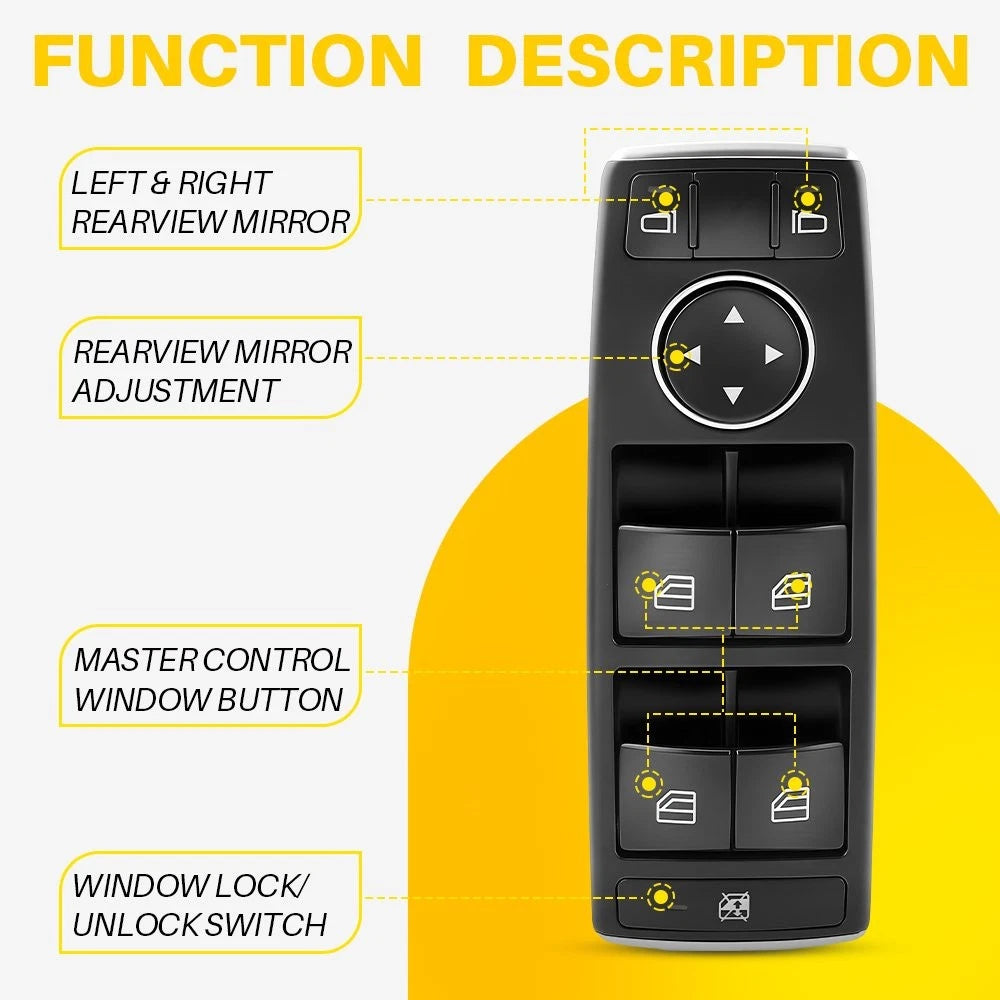 Master Power Window Switch for Mercedes-Benz W176 W246 C117 (2012–2019)