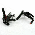 Rearsets Footpegs Pedals for Kawasaki ZX-10R Ninja (2008–2010) Black T9