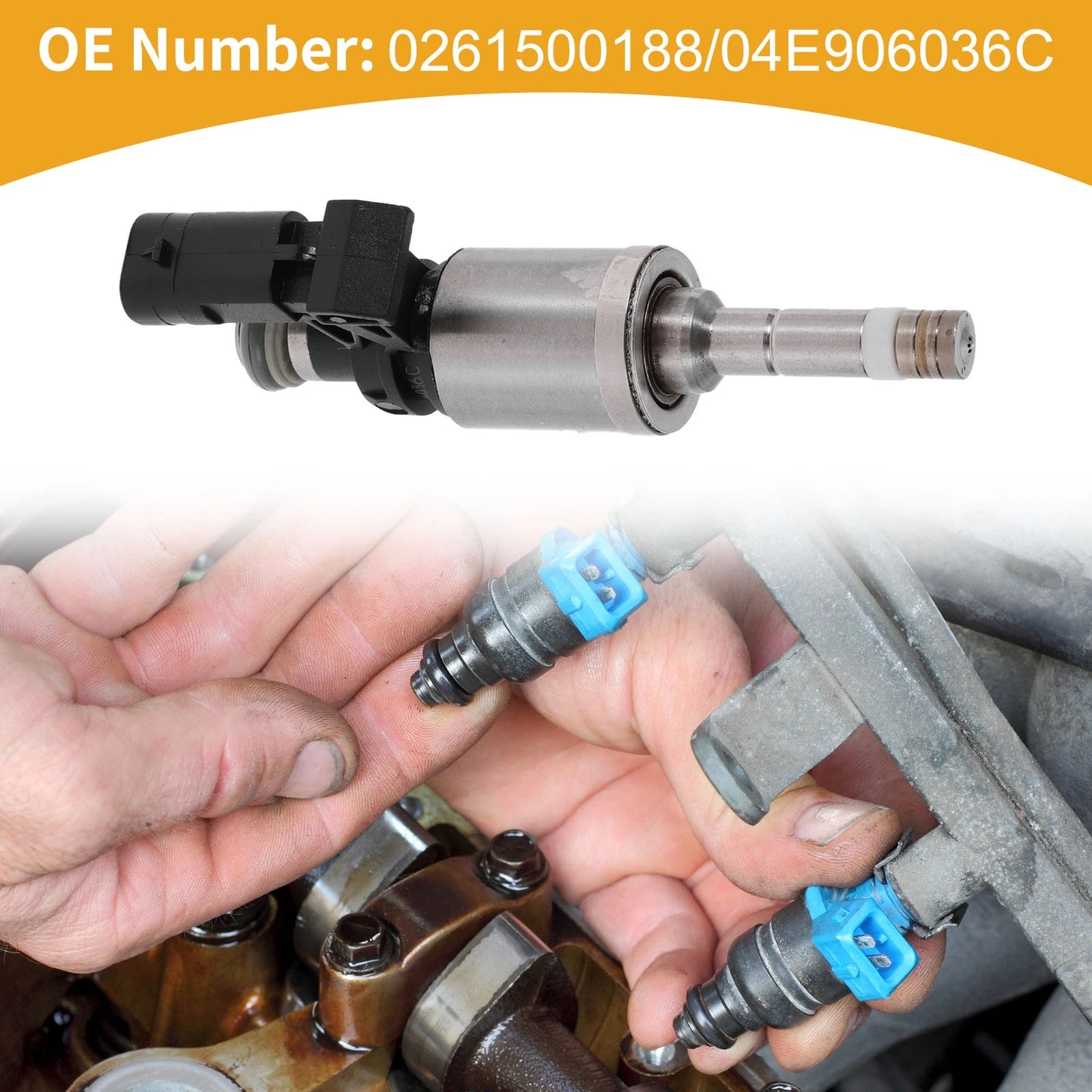1 Pc Fuel Injector No.0261500188 for Volkswagen Golf (2015–2019)