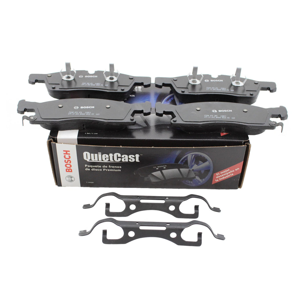 Set of 4 Bosch QuietCast Front Semi-Metallic Brake Pads for Dodge Jeep