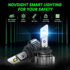 2X NOVSIGHT 9012 HIR2 LED Headlight Bulbs Kit (100W 20000LM 6500K)