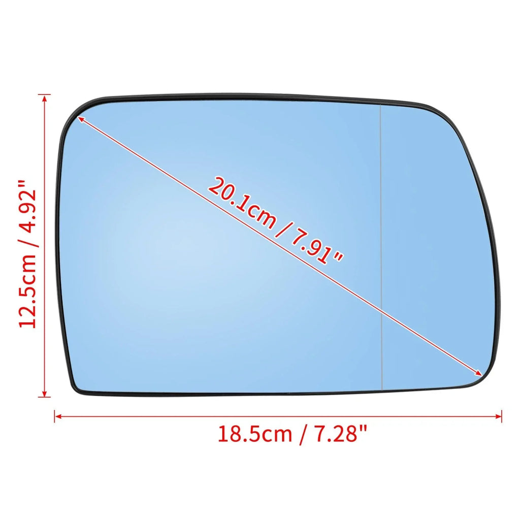 Right Mirror Glass with Backing Plate Heated for BMW X5 E53 (2000-2006)