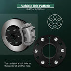4X 1.25" Hubcentric Wheel Spacers 6x5.5 for Silverado Sierra 1500 (2007–2023)