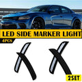 8x LED Front+Rear Smoked Marker Lights for Dodge Charger (2015–2022)