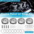 Oversize 0.50MM Piston & Rings Kit for Kia Hyundai Sonata (2011–2019)