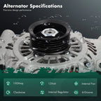 Alternator for Ford Fusion Lincoln Zephyr (2006–2009) A3TJ0991 A003TJ0991ZC