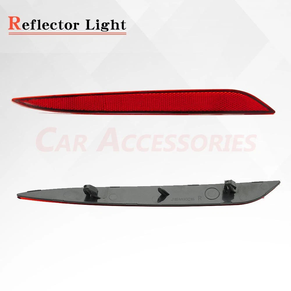 Set of 2 Rear Bumper Reflector Tail Lamp Cases for Tesla Model 3 (2016–2023)