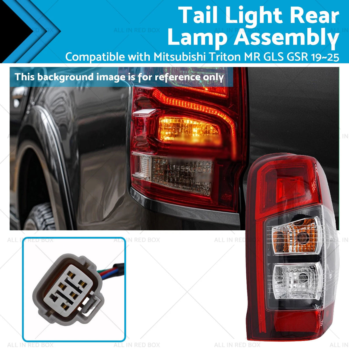 Right LED Tail Light for Mitsubishi Triton MR GLS GSR (2019–2025)