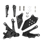 Black Front Footrest Footpeg Bracket for KAWASAKI ZX10R 2006-2010