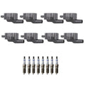 Set of 8 Ignition Coils & Spark Plugs for Ford F-250 Super Duty