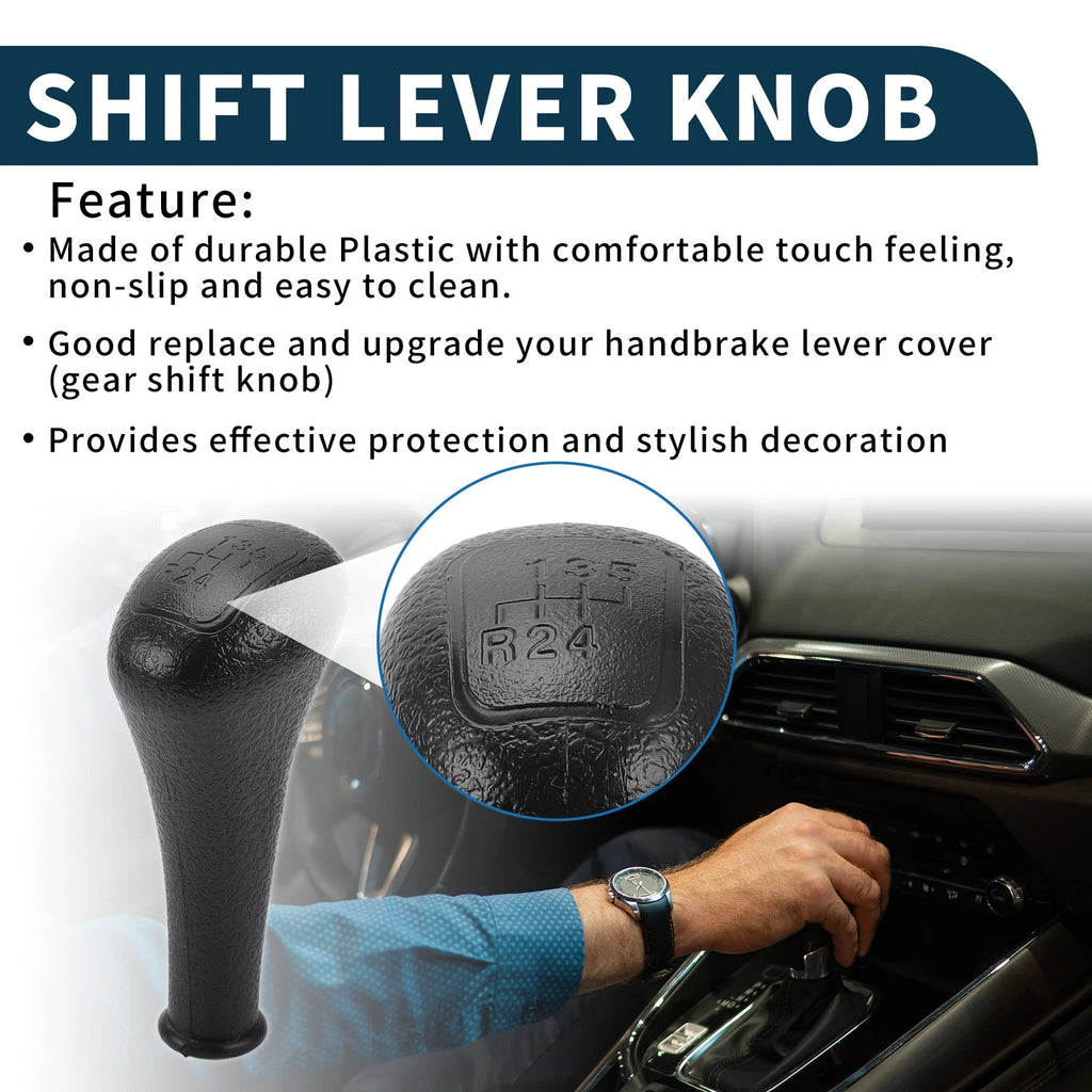 5 Speed Manual Gear Shifter Knob for Mercedes-Benz E-Class (1994) Plastic Black