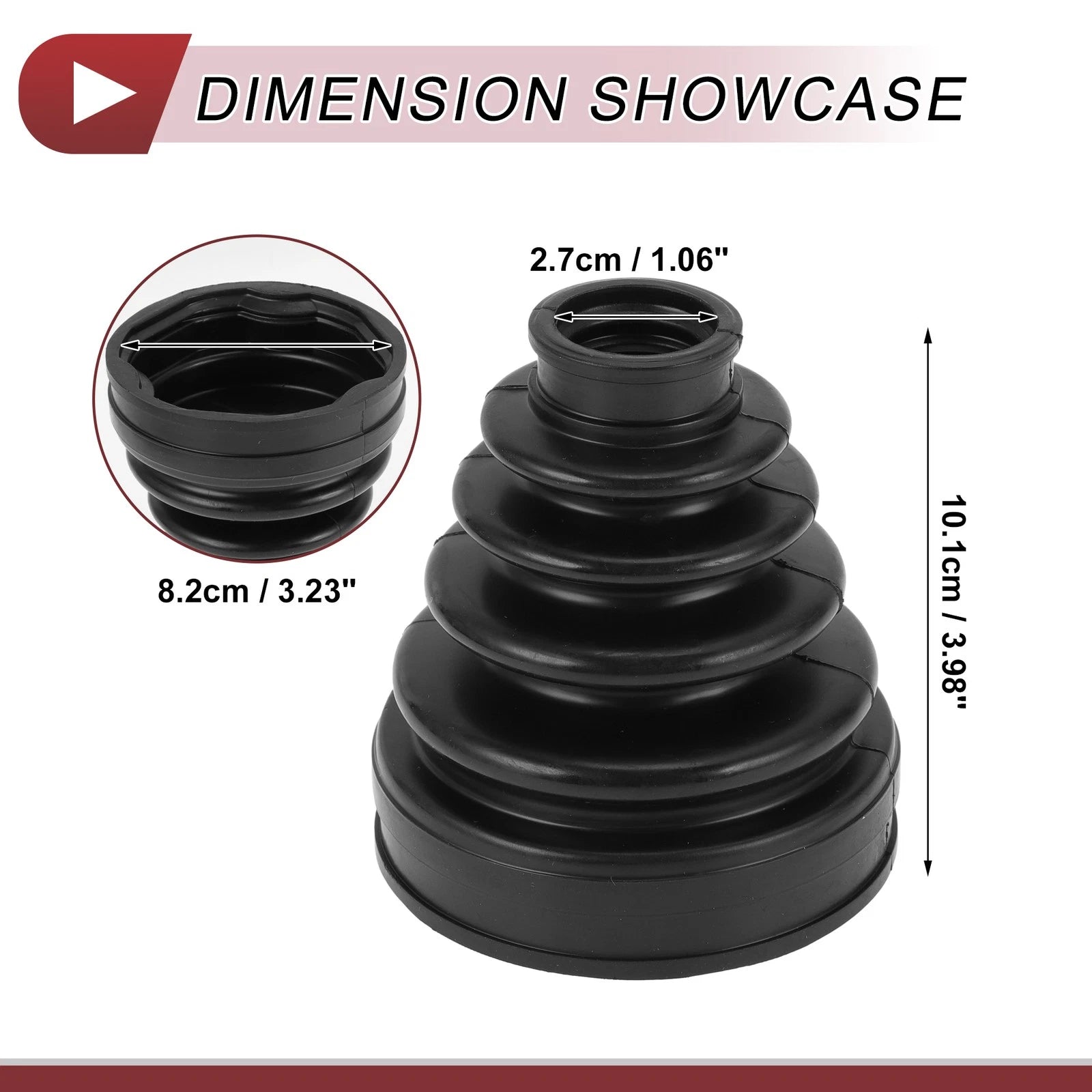Inner CV Joint Boot Kit with Clamps for Toyota Camry (2007–2011) No.443842180
