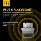 Set of 2 Amber Yellow LED Turn Signal Bulbs for Make Model