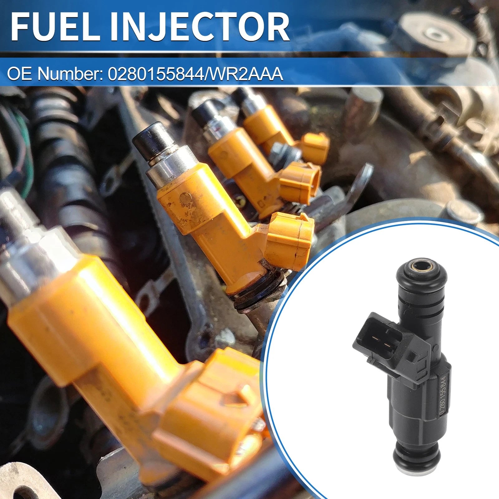 1 Pc Fuel Injector No. 0280155844/WR2AAA for Ford Falcon 4.0 (1998–2005)