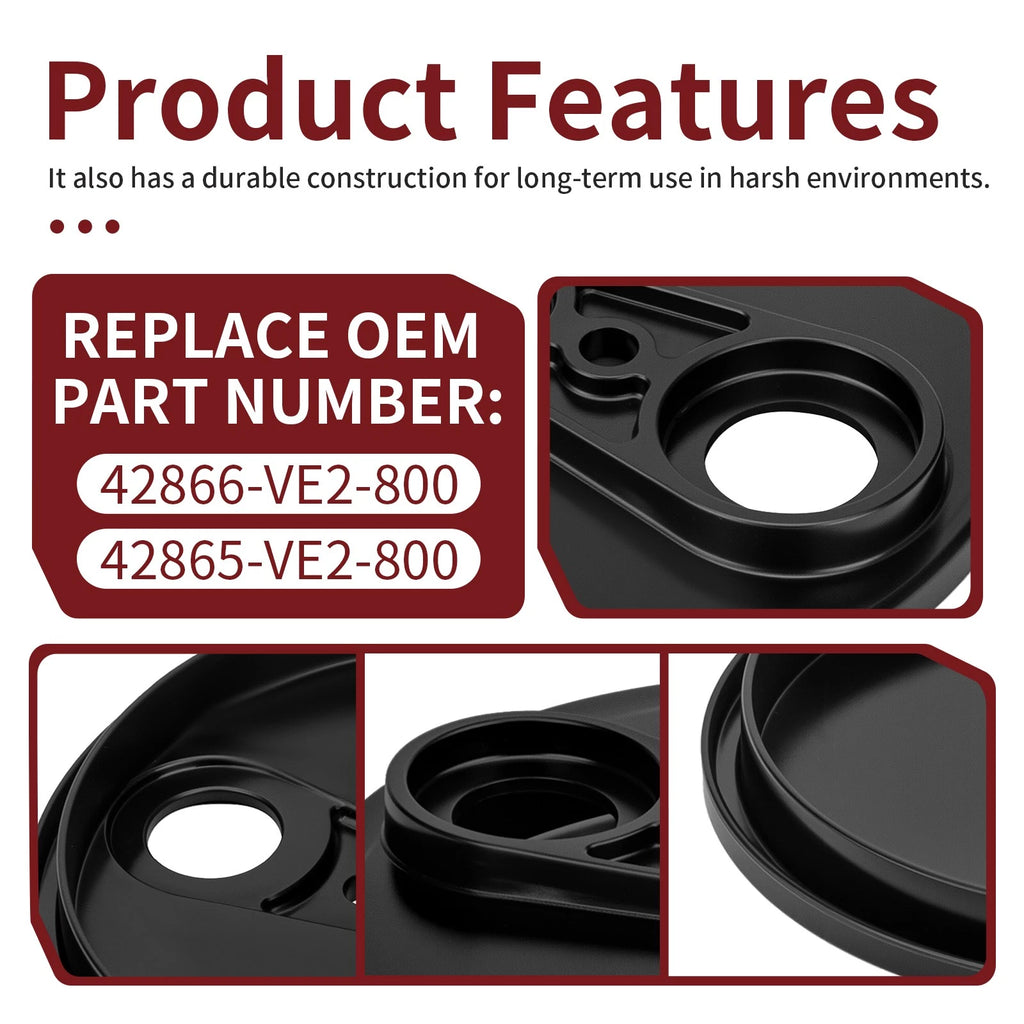 2 Rear Wheel Tire Covers for Honda HRS216 HRB217 HRZ216