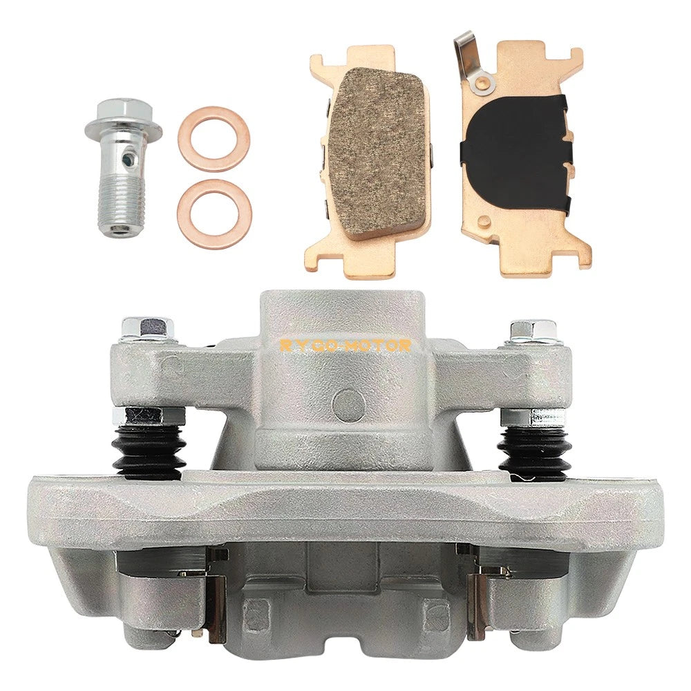 Rear Left Brake Caliper w/Pads for Honda Pioneer 1000 (2016–2023), Talon 1000 (2019–2023)