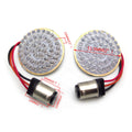 2" Bullet Red LED Turn Signal Lights for Harley Touring (Fits 1157)