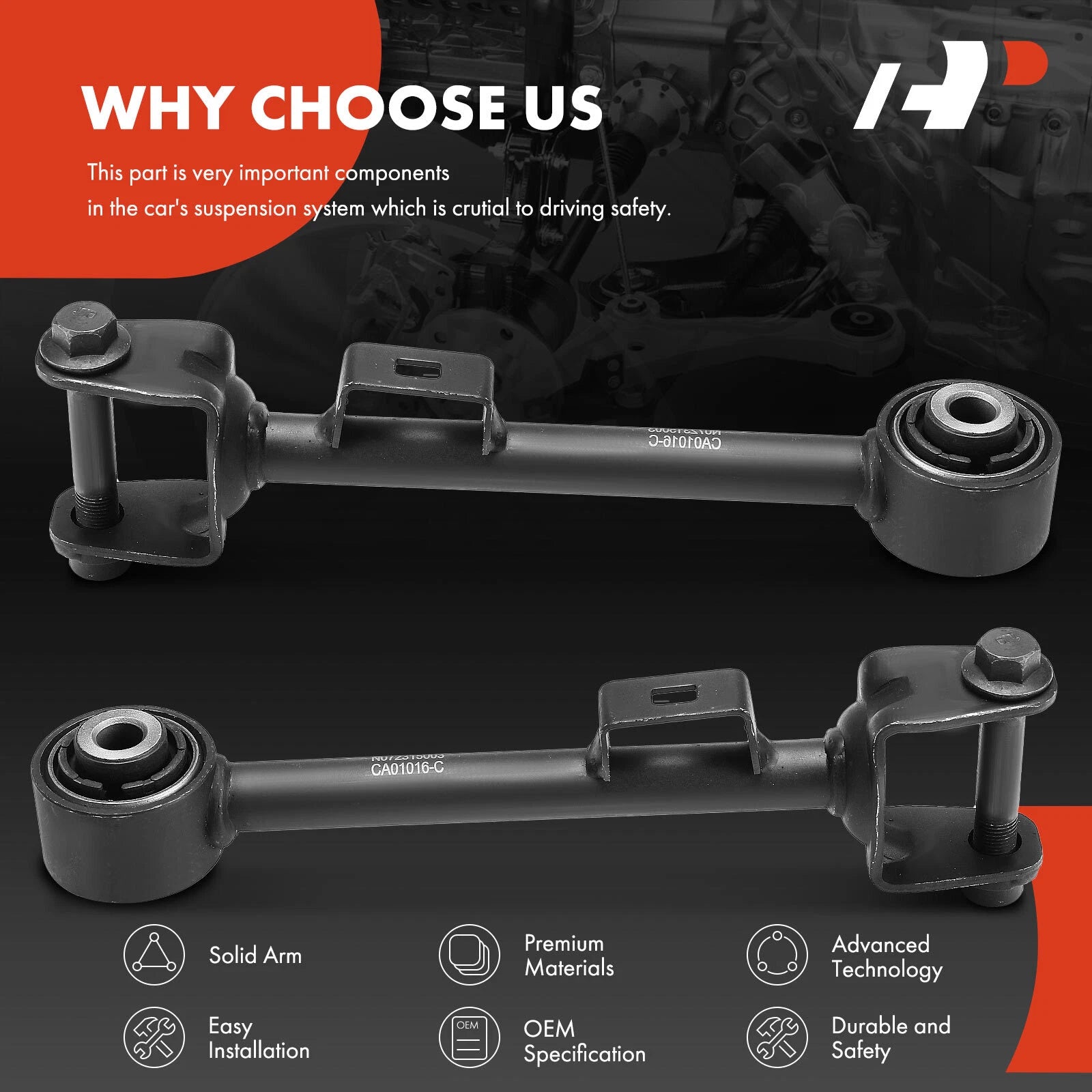 2X Rear Upper Control Arm for Honda CR-V (2007-2016)