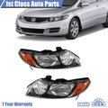 2X Halogen Headlight Assembly for Honda Civic (2006–2011)