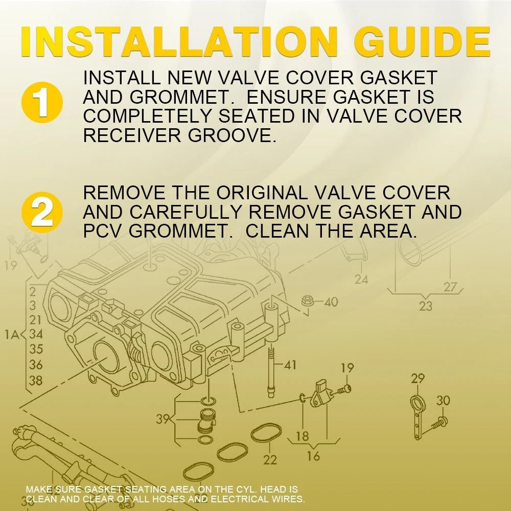 Set of 2 Engine Intake Manifold Gaskets for GMC Buick (12673300)