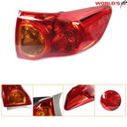 Set of 2 Outer Tail Lights + Fog Lights for Toyota Corolla (2009–2010)