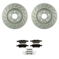 Set of 2 Bosch Quietcast 330mm Disc Brake Rotors for Mercedes W211 E500 (2003–2009)