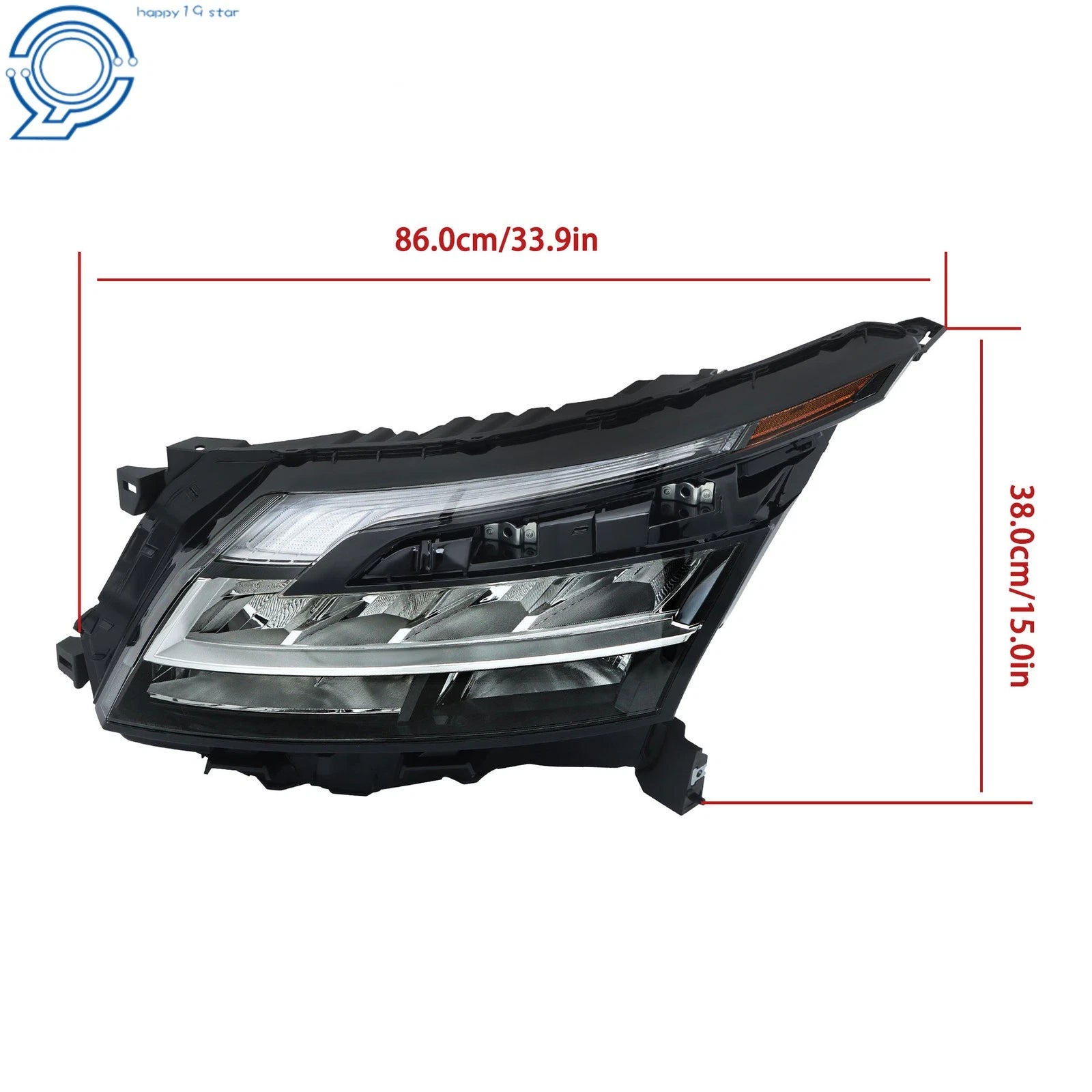Front LED Headlights for Nissan Pathfinder (2022–2023) W/Halogen Turn Signal