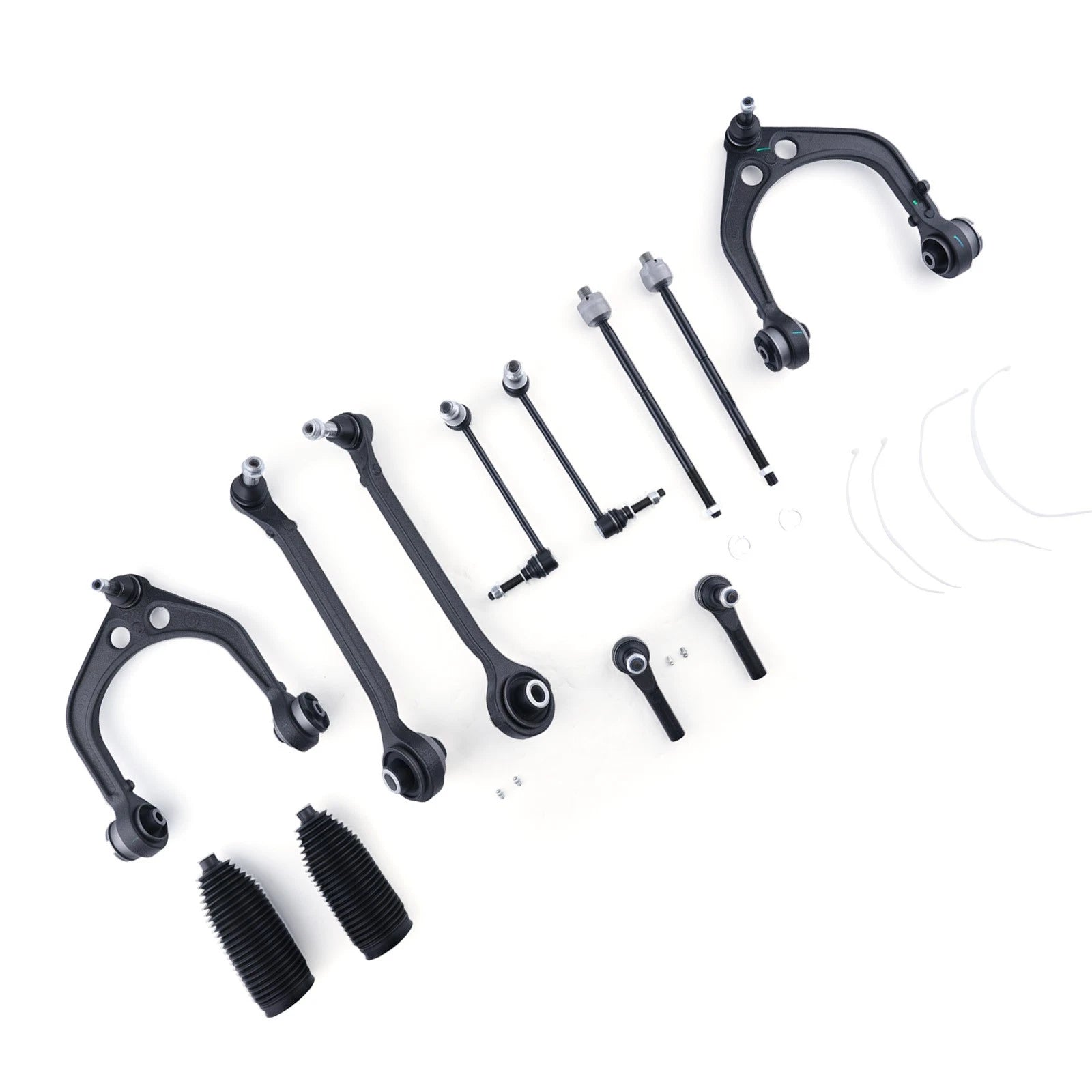 12X Front Control Arm, Ball Joint, Tie Rod, Sway Bar for Chrysler 300 (2005–2010)