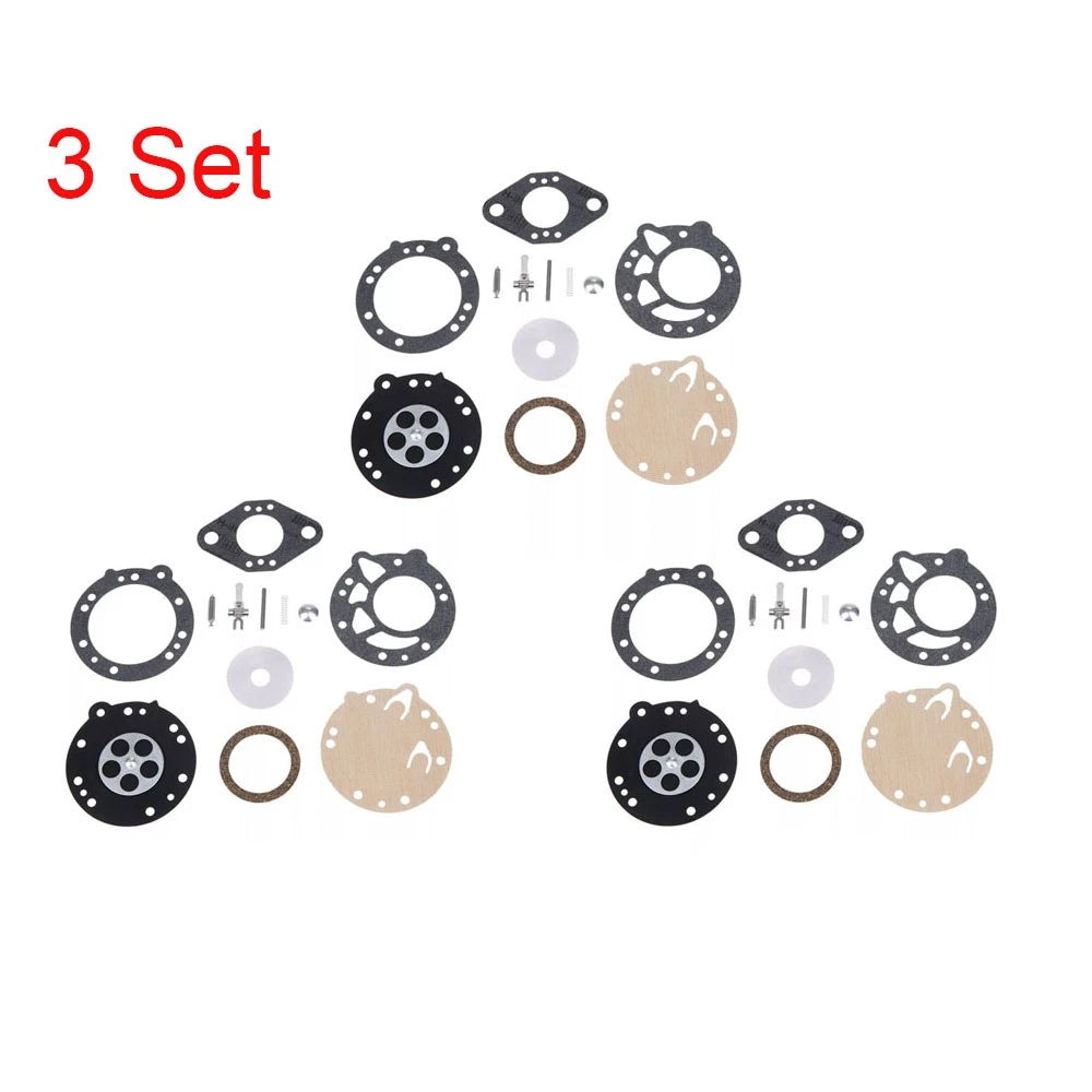 Set of 3 Carburetor Gasket Kits for Zama RB-42 Stihl 08 08S 070 090 TS350 TS360