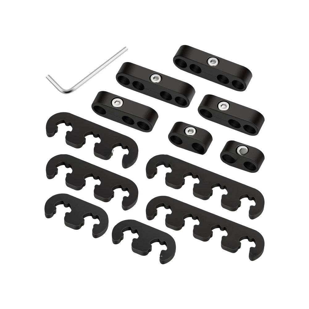 13-Piece Spark Plastic Wire Clips Set for Chevrolet Ford Vehicles (7-8MM)