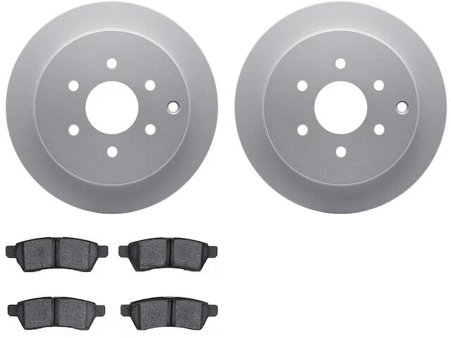 Rear Brake Pad and Rotor Kit for Suzuki Equator (2009–2012) DX789ZQ
