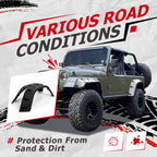 Set of 6 Pocket Extended Fender Flares for Jeep Wrangler TJ (1997–2006)