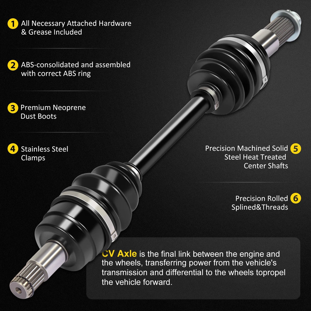 Front Right CV Axle Shaft Assembly for Yamaha Grizzly 660 (2003–2008)