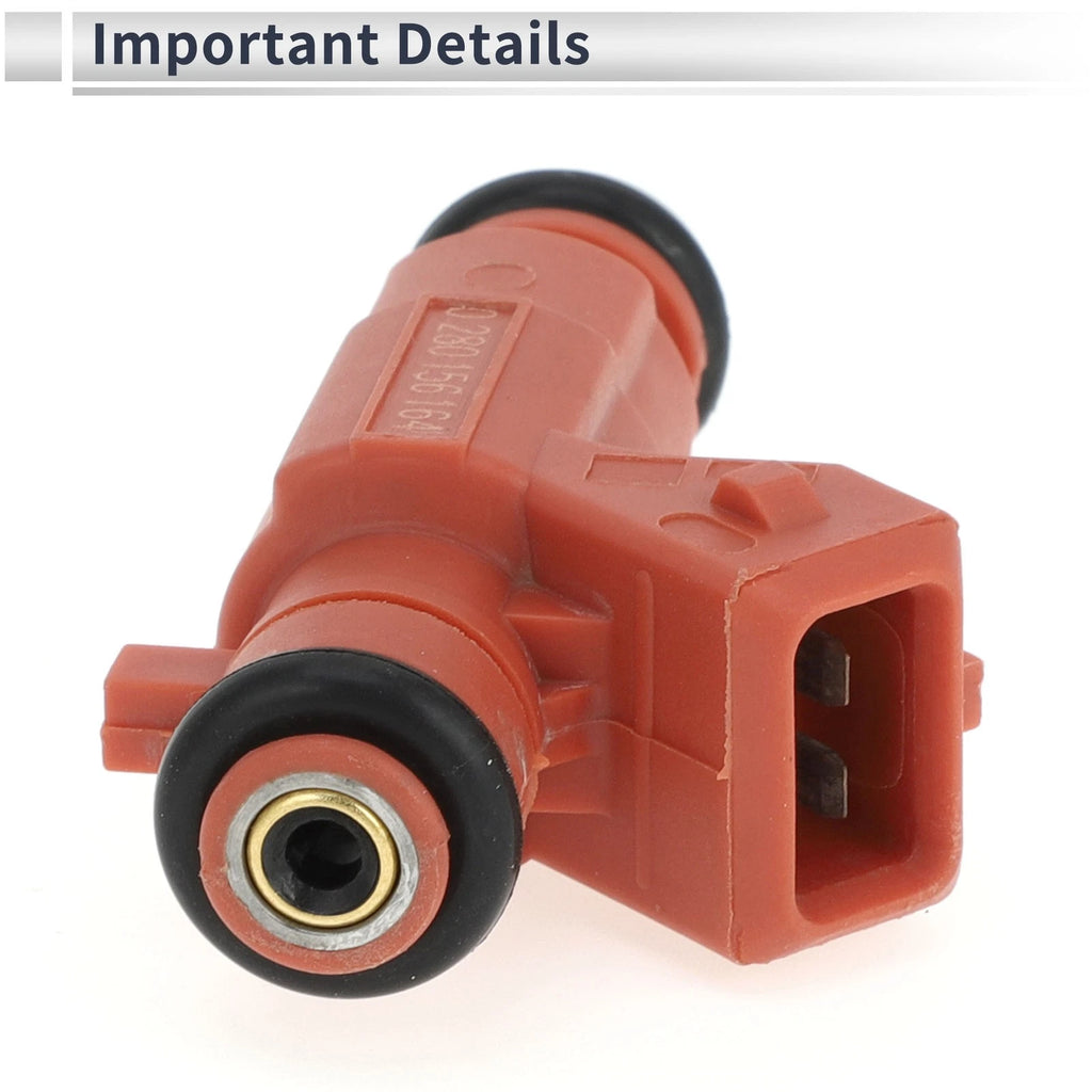 Fuel Injector No. 16450-PWH-M01 for Honda Fit (2003–2008) 1 Pc Red
