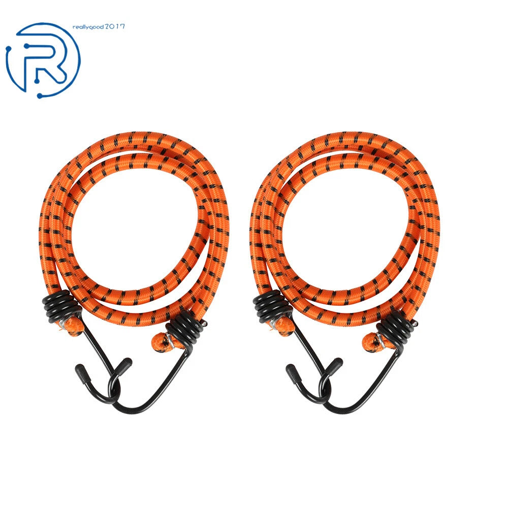 Set of 4 Orange Steel 2200 LB Ratchet Tie Down Straps with Break Lock S Hooks