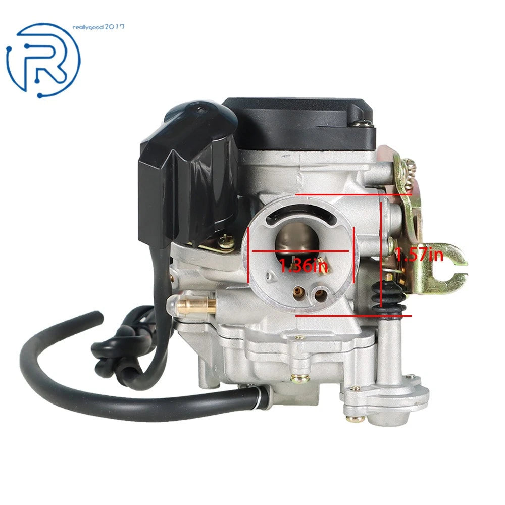 20mm Big Bore Carburetor for GY6 100cc 139QMB 139QMA Scooter (2000–2023)