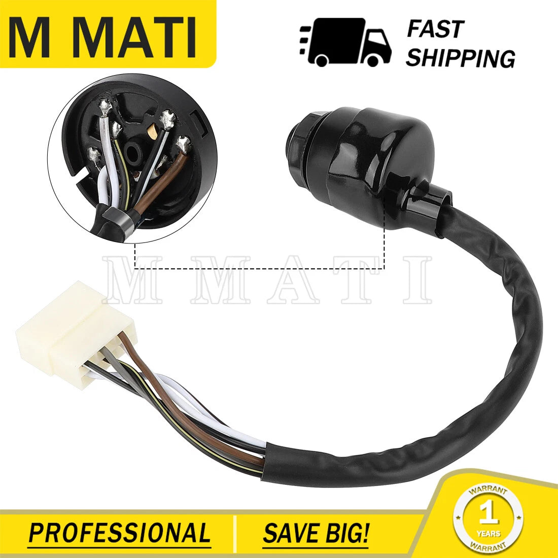 Ignition Key Switch for Kawasaki Mule 600 KAF400 (2005–2016)
