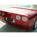 Polished Stainless Steel Tail Light Grilles Billet Style for 1997-2004 Corvette