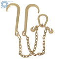Set of 2 Tow Chains with J-Hooks for Flatbed Trucks (G70)
