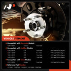 2X Wheel Hub & Bearing Assembly for Chevy Camaro Cadillac