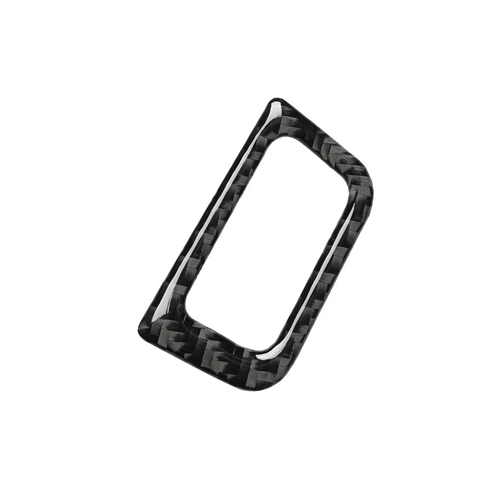 Rear Trunk Switch Button Frame Trim for Audi A6 A7 (2012–2018) Carbon Fiber