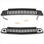 Vertical Fence Front Lower Bumper Grille Frame w/LED Ring for Ford Mustang (2015–2017)
