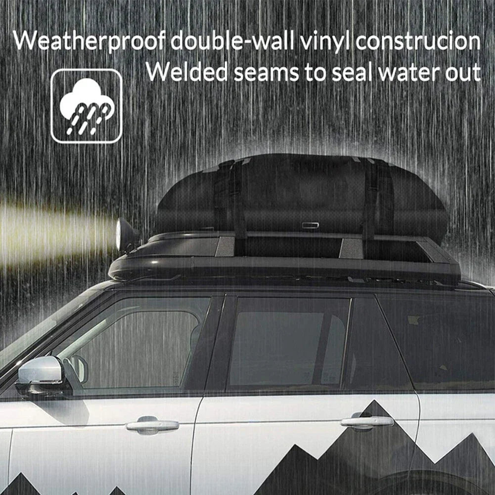 Car Roof Cargo Bag 15 cu ft Waterproof Tear-Resistant for Cars