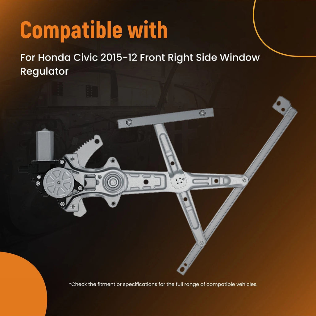 Window Regulator with Motor for Honda Civic (2012-2015) Right Side