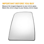 Left Upper Heated Mirror Glass for Ford Transit T150 T250 T350 (2015–2023)